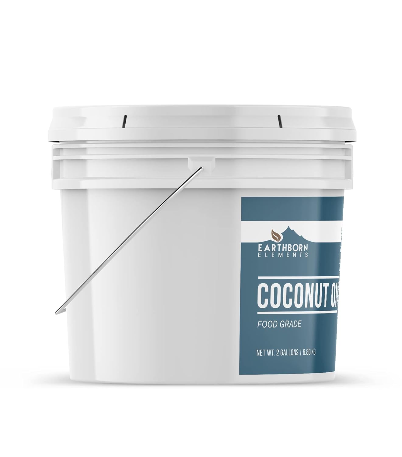 Earthborn Elements Coconut Oil 2 Gallon Bucket, Non-Hydrogenated, Food Grade, Always Pure