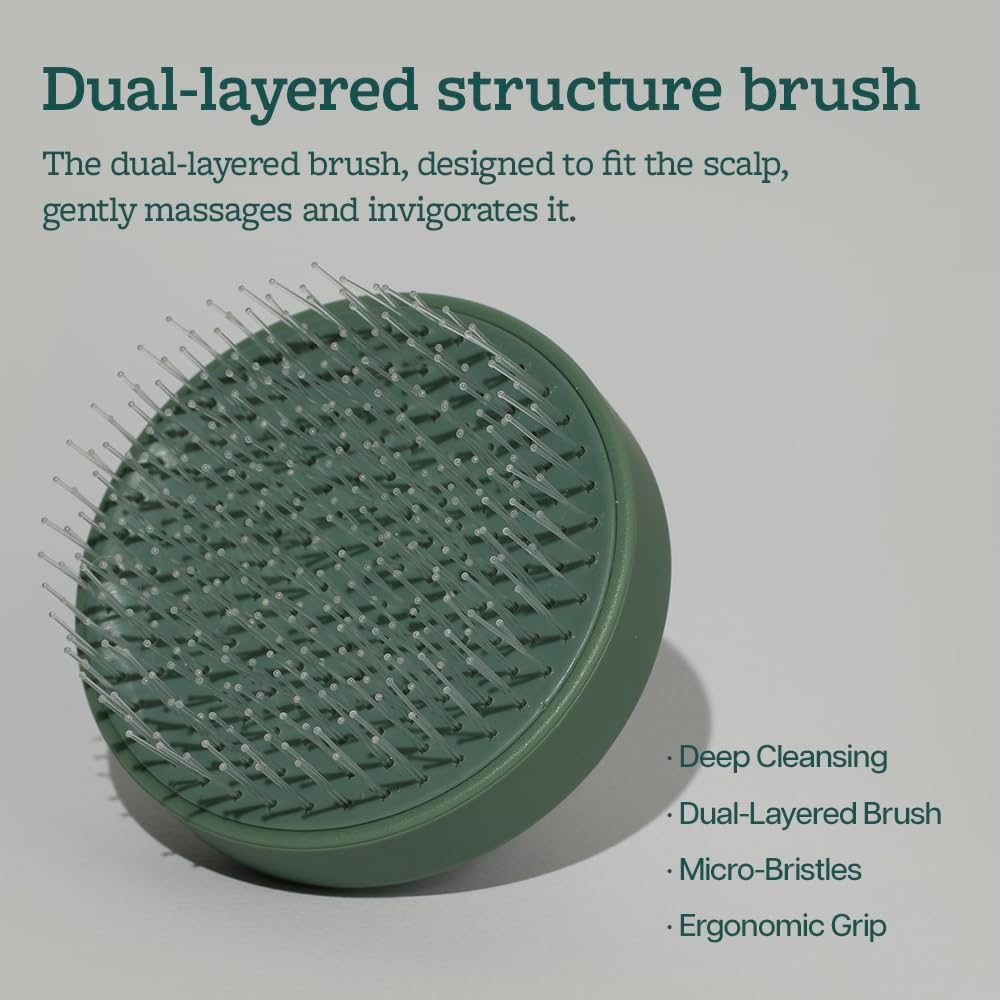Scalp Purify Massager/Scalp Scrubber with Flexible and Dense Bristles for Hair Growth, Hair Shampoo Brush for Scalp Exfoliator, Stimulating Scalp