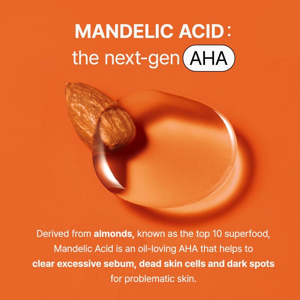 [BY WISHTREND] Mandelic Acid 5% Skin prep Water, Gentle Skin Korean exfoliator for face, Aha Bha Toner, Ideal for Sensitive Skin (5.1 Fl Oz (Pack of 1))