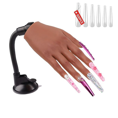 Nail practice hand for acrylic