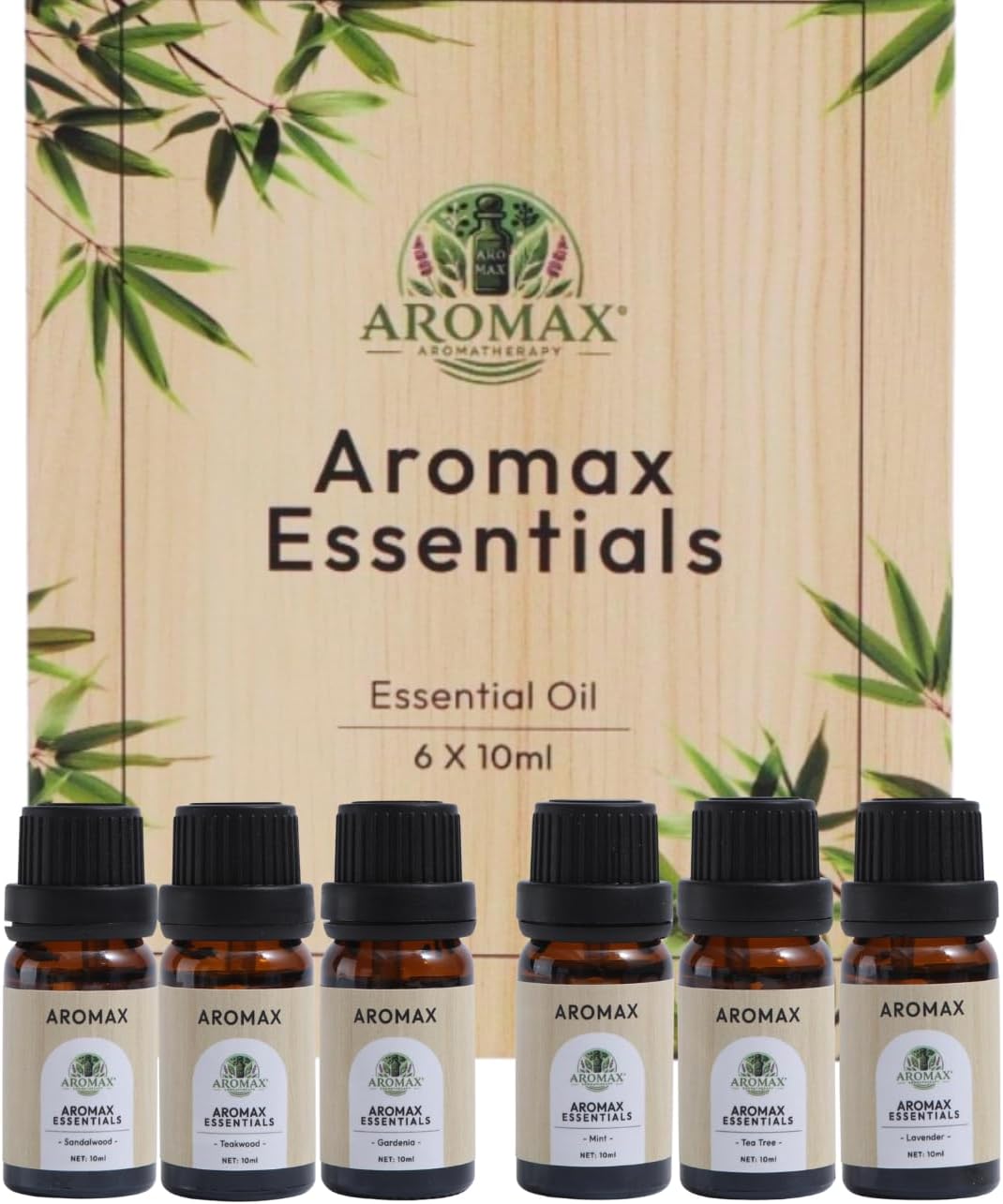 Aromax Essentials 100% Pure Essential Oils Set for Diffuser, Aromatherapy & Relaxation - Best Aromatherapy Starter Kit