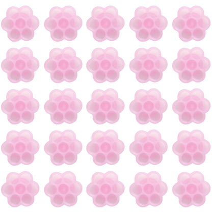 Fenshine 100 PCS Eyelash Extension Glue Holder Flower Shape Cup Plastic Glue Pallet Pad with a Roll for Eyelash Extension Supply