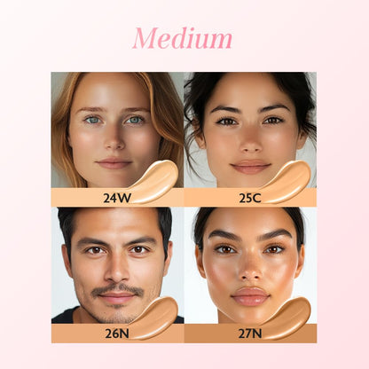 milktouch Cushion Foundation, 24H Flawless Skin, Radiant Shine, No Oxidation, Long-Lasting, Non-Creasing, 60% Hydrating Skincare Infused Korean Foundation, Valentines Gifts (27N Chai)