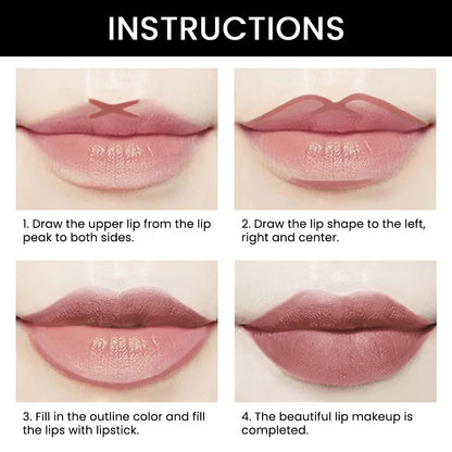 Kaely 2-in-1 Light Mauve Red Matte Lip Liner & Lipstick Combo Set Kit for Women, Magic Neutral Lipstick 24 Hours Original Lips Liner Pencil Stain Makeup Long Lasting Waterproof 22