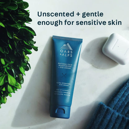Oars + Alps Anti-Aging Face Moisturizer & Eye Cream, Hydrating Skincare with Shea Butter & Jojoba Oil, Lightweight, Non-Greasy, Vegan & Gluten Free, For Men & Women