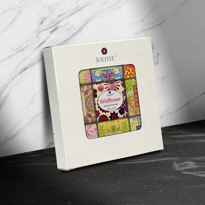 French Milled Botanical Soap Sampler Set of 9 - Individually Wrapped Vegetable-Based Mini Soaps with Essential Oils, Shea Butter, and Natural Extracts (Floral Favorites - White Box)