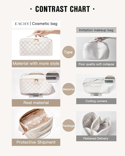 Eachy travel makeup bag,large capacity