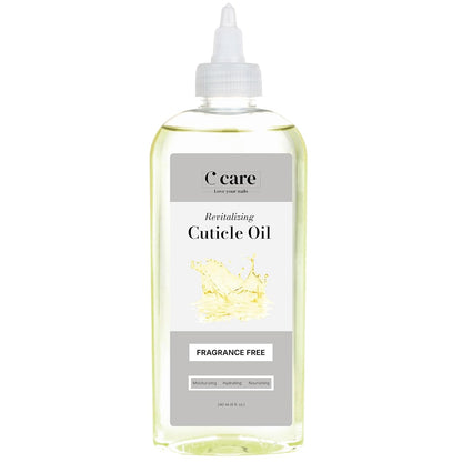 C CARE Fragrance-Free Cuticle Oil For Nails - Repairs Cuticles Overnight - Moisturizes and Strengthens Nails and Cuticles - 8 oz