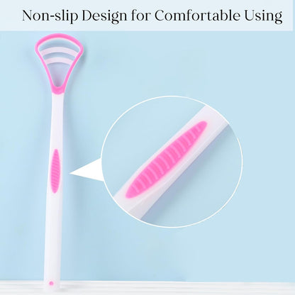 6PCS Copper Tongue Scraper Set Tongue Cleaner Oral Tongue Tools for Fresh Breath and Mouth Hygiene Care with Travel Case