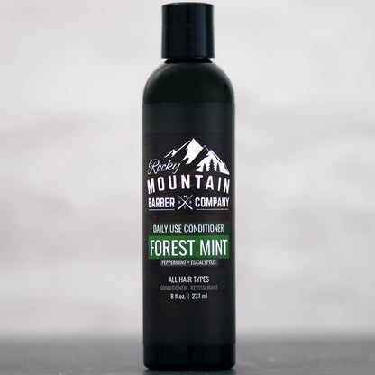 Rocky Mountain Barber Company Men's Conditioner - Tea Tree Oil, Peppermint & Eucalyptus for All Hair Types - 8oz