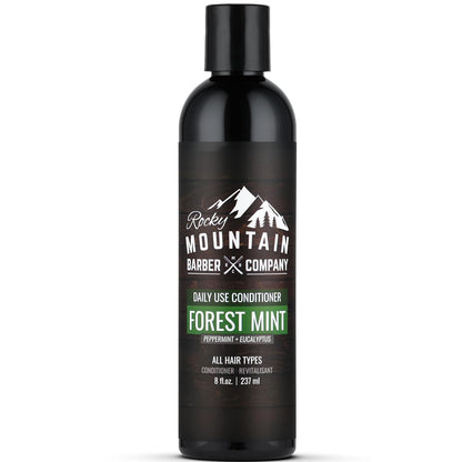 Rocky Mountain Barber Company Men's Conditioner - Tea Tree Oil, Peppermint & Eucalyptus for All Hair Types - 8oz