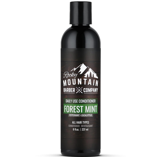 Rocky Mountain Barber Company Men's Conditioner - Tea Tree Oil, Peppermint & Eucalyptus for All Hair Types - 8oz