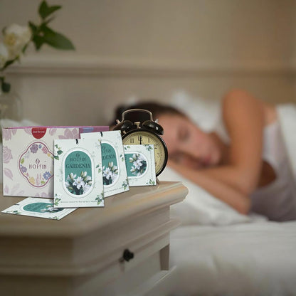 12 Packs Fragrance Bags with Hanging Strings, Air Freshener Deodorizer for Closet and Drawer,6 Scents Option- Lavender,Magnolia,Jasmine,Rose,Osmanthus,Gardenia (Gardenia)