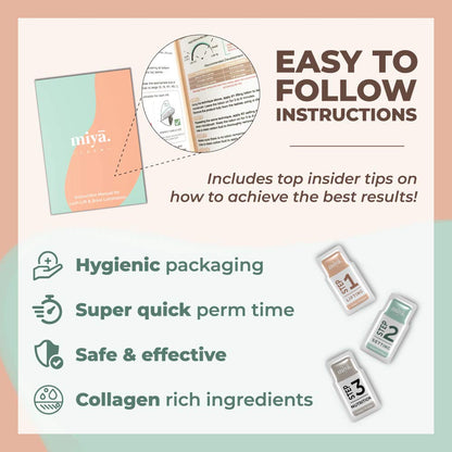 2 in 1 Lash Lift & Brow Lamination Kit | Instant Fuller Eyebrows, Eyelashes | Salon Result lasts 8 weeks | Professional LVL, Perm, Laminate with Silicone Shields, Lash Picks