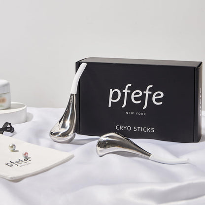 Cryo Sticks Facial Skin Care Ice Globes for Women Face Eyes, Stainless Steel Face Beauty Tools for Girls Ladies, Esthetician Supplies Cooling Spa Globes with Storage Case