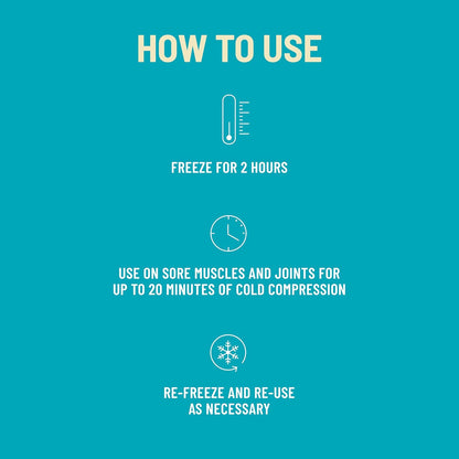 KT Health, Ice Therapy Pack, 8" x 14", Flexible and Comfortable Cooling