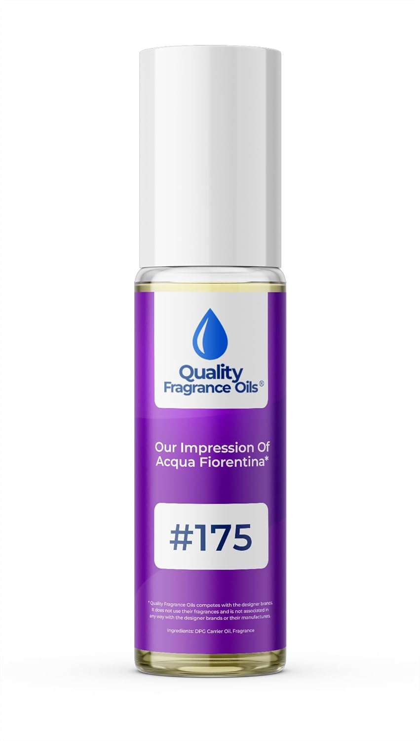 Quality Fragrance Oils' Acqua Fiorentina Impression #175 | Long-Lasting Perfume Oil, Alcohol-Free, Strong Scent, 10ml Roll-On | Affordable Alternative to Designer Fragrances