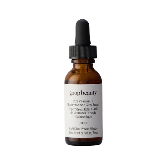 goop Beauty 20% Vitamin C + Hyaluronic Acid Serum | Improves Tone, Texture, & Hydration | L-ascorbic Acid and Hyaluronic Acid | Paraben and Silicone Free | 1 fl oz