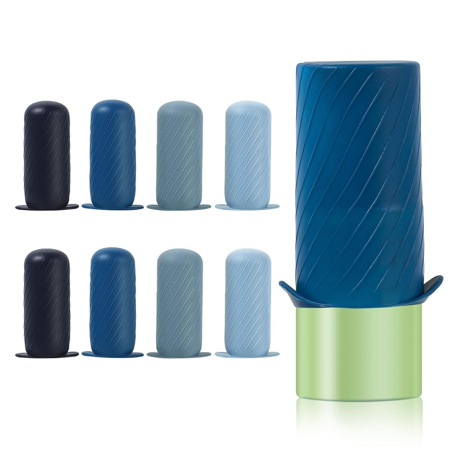 Bottle Covers for Travel, Leak Proofing, Travel Size Container Silicone toiletry sleeves, Leak Locks Travel Accessories for Shampoo Wash Body Bottles and other beauty and personal care(8pcs)