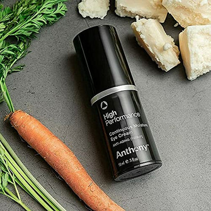 Anthony High Performance Eye Cream. Anti-Aging Continous Moisture with Vitamin A, C, and E, Caffeine, Jojoba, and Squalane. Reduces Puffiness and Appearance of Dark Circles and Fine Lines (0.5 Fl Oz)