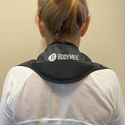 BodyMed Reusable Gel Ice Pack Cold Compress for Neck - Professional Grade Cold Therapy for Injuries, Aches, Swelling, Bruises, Sprains - 21 in. x 6 in. (Neck Contour)