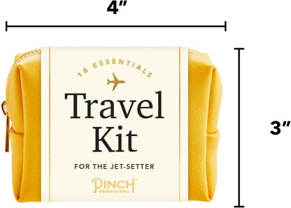 Pinch Provisions Travel Kit, includes 18 Must-Have Emergency Essential Items for Travelling, Ideal Road Trip or Airport Gift for Friends, Family & Peers, Portable Pouch