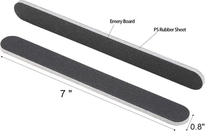 50 Pcs Nail Files for Acrylic Nails 100/180 Grit Double Sides Fingernail Files Professional Manicure Tools for Home Salon