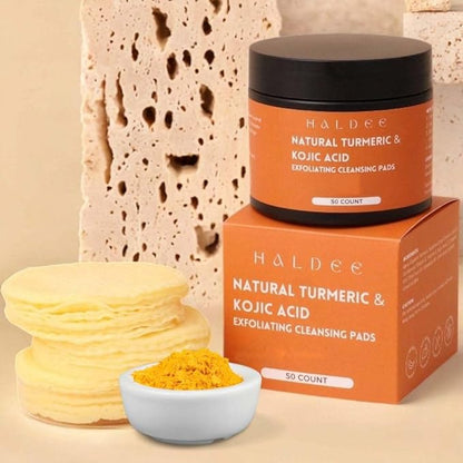 Turmeric kojic acid cleansing pads,