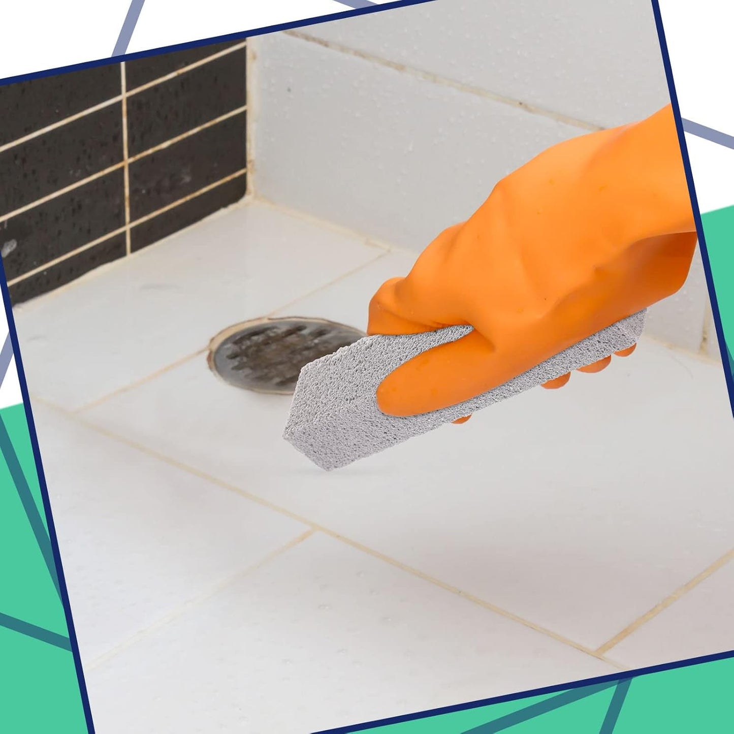 100 Pack Pumice Stone for Toilet Cleaning Bowl Stick Toilet Pumice Scouring Pad Pumice Stick Cleaner for Toilet, Bathtubs, Bathroom, Kitchen Sink, Pool, Grill, 5.9 x 1.37 x 0.98 Inch