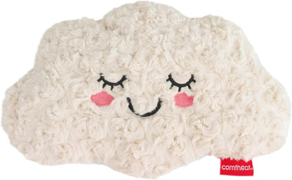 Microwave Unscented Heating Pad for Pain Relief, Moist Heat Pack Hot Compress for Period Cramps, Shoulder, Muscles, Cute Cloud Plush Heating Pad, Gift for Girl Women Kids, with Washable Cover