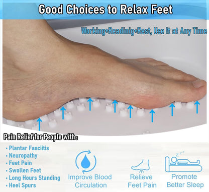 Collapsible Foot Bath Basin Tub for Soaking Feet, Plastic Foldable Foot Spa Bucket Tools with Handle and Massager Acupoint for Camping Travel