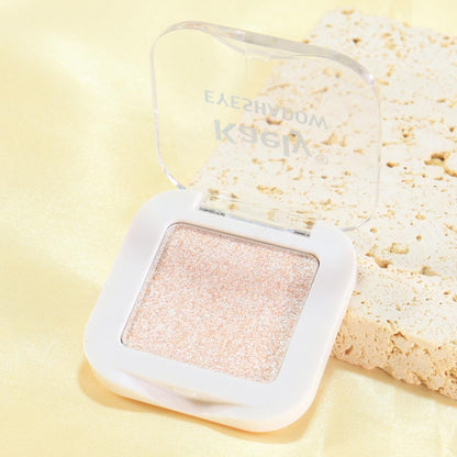 Sheer White Nude Glitter Eyeshadow – Champagne Shimmer Eye Shadow, Daily Waterproof Long-Lasting Eyeshadow Powder Palette for Women Neutral Eye Makeup sombras para ojos (02)