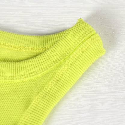 GEMBERA Womens Sleeveless Racerback High Neck Casual Basic Cotton Ribbed Fitted Tank Top