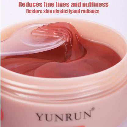 Brightening Eye Mask - Hyaluronic Acid Eye Mask with Caffeine,under Eye Patches for Puffy Eyes and Dark Circles - 60 eye patches to minimize wrinkles and eliminate ，under eye care (1pcs)