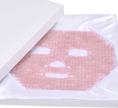 Rose Quartz Mask｜100% All Natural Jade Face Mask｜Diminish Puffiness｜Soothe Eye Fatigue｜Dark Circles Face Caring