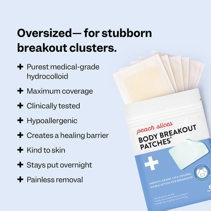 Peach Slices Body Breakout Patches