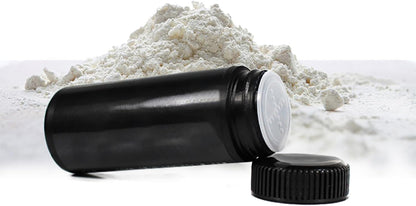 6pcs Plastic Loose Powder Bottle, Mini Empty Talcum Bottle Refillable Cosmetic Powder Dispenser Travel Cosmetic Glitter Eye Shadow Shaker with Sifter and Lids(100ml)