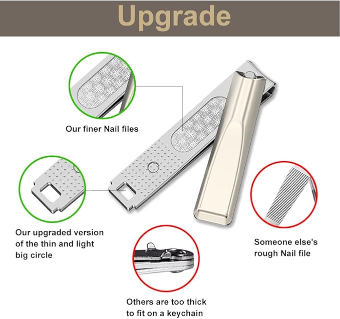 4PCS Nail Clippers, HAYAYXWU Sharp