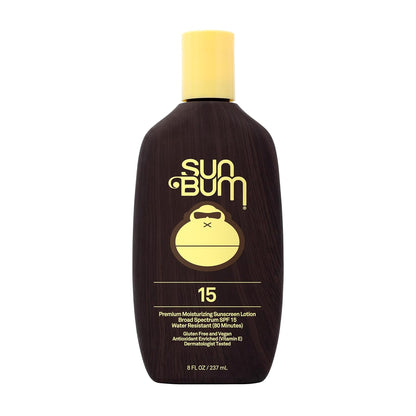 Sun Bum Original SPF 15 Sunscreen Body Lotion - Broad Spectrum Moisturizing Sunscreen with Vitamin E - Hawaii 104 Act Compliant (Made without Octinoxate & Oxybenzone) - 8 oz
