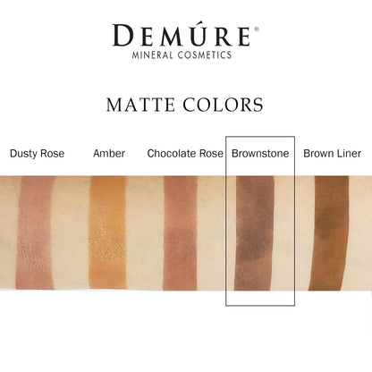 Demure Mineral Make Up (Brownstone) Eye Shadow, Matte Eyeshadow, Loose Powder, Eye Makeup, Professional Makeup