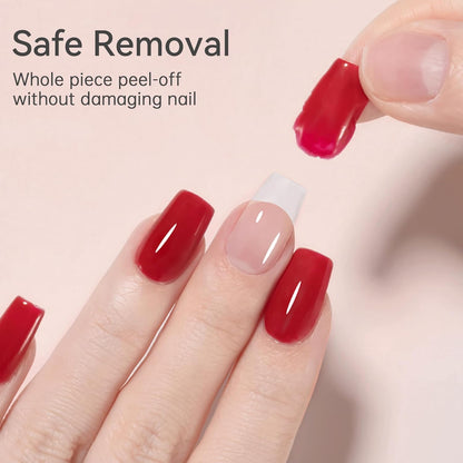 Born Pretty Peel Off Base Gel, Peelable Base Gel Coat for Gel Polish, Peelable Clear Foundation for Use with U V LED Nail Lamp, Nail Practice U V Nail Lamp Required Perfect for Beginners 15ML