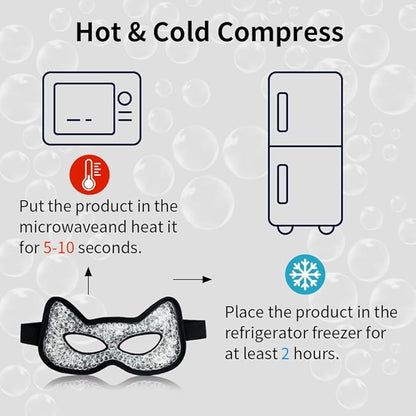 Cooling eye mask, gel eye