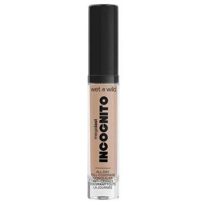 wet n wild Mega Last Incognito All-Day Full Coverage Liquid Matte Concealer, Light Honey