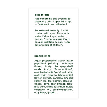 Tree of Life Beauty Hydrating Facial Serum - Pro Collagen Peptides with Argireline & Replexium - Anti Aging & Wrinkle Reduction - Dermatologist-Tested - 1 Fl Oz