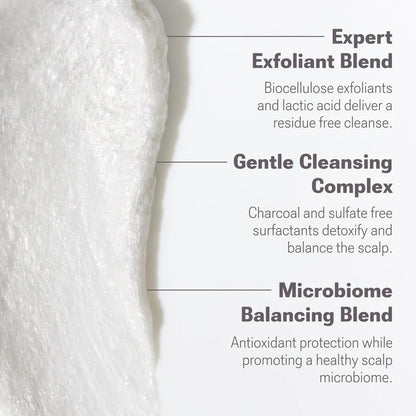 NULASTIN Vibrant Scalp Scrub - Exfoliating Dry Scalp Treatment, Moisturizer & Cleanser to Lift Buildup - Detoxifying Pre-Shampoo for Elastin Replenishment, Vegan & Color Safe, Minty Fresh (6.7 Fl. Oz)