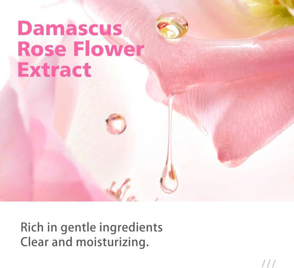 Nicotinamide Rose Essence Toner, with Rose Extract, Moisturizing, A Fresh and Delicate Feel, Alcohol-Free, Suitable for All Skin Types, 150ml/5.07 fl oz per Bottle.