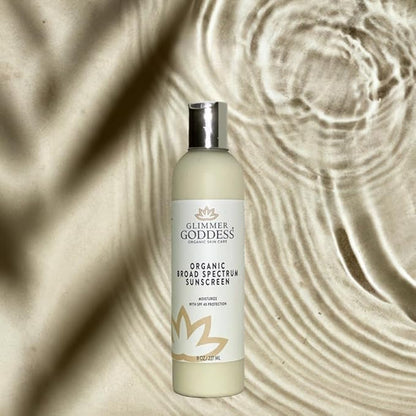 Glimmer Goddess Glow Organic Shimmer Sunscreen
