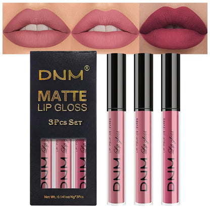 evpct 3Pcs Light Neutral Mauve Matte Liquid Lipstick Lip Stain Sets for Women, Matte Lipstick Long Lasting Waterproof Permanent 24 Hours original, Magic Lip Sticks Pack for Halloween Daily Makeup