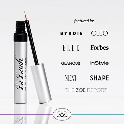 LiLash XL Eyelash Serum to Grow Longer & Fuller-Looking Lashes - Eyelash Growth Enhancer, Safe for Use with Contacts, Lash Extensions, Sensitive Eyes - Vegan & Cruelty-free (4mL, 6-Month Supply)