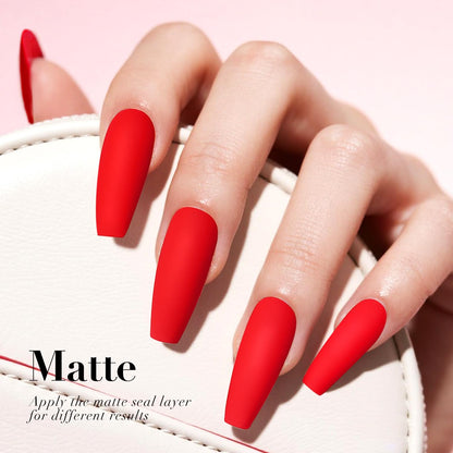 AZUREBEAUTY Red Nail Polish Burgundy Quick Dry Natural Infinite Shine Nail Lacquer Fingernail Polish Strengthening Treatment Kit Salon-Quality for Women 10ml